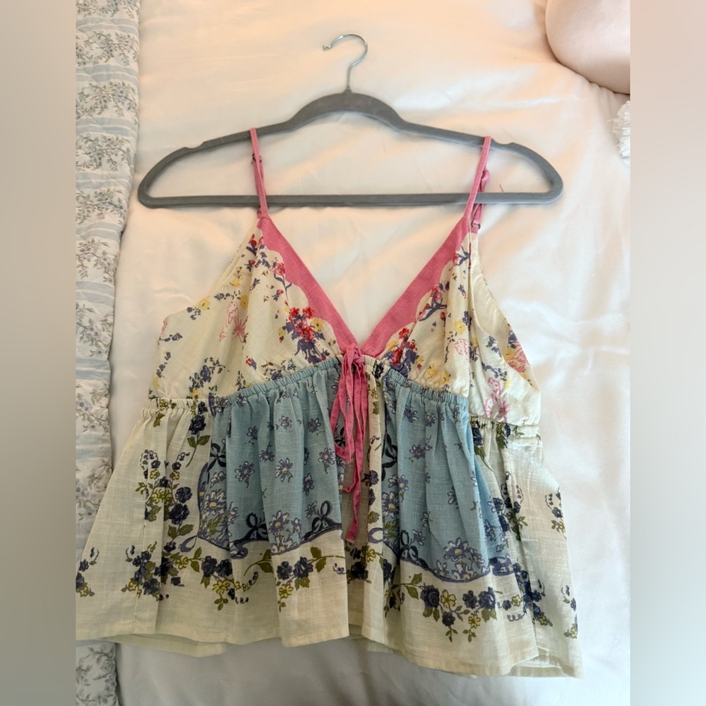 Free People Multicolor Floral Camisole